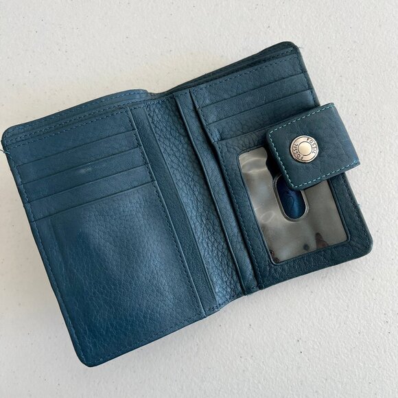 Fossil Blue Bifold Leather Wallet   - Picture 3 of 6